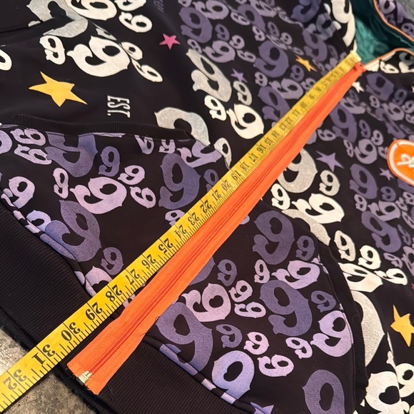 Gino Green global rare vintage hoodie Jacket full of 9’s EUC 5X - Picture 12 of 15